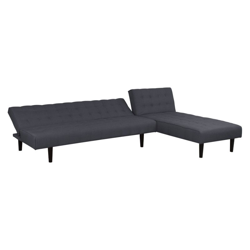 Corner Sofa Bed Reversible Zelda FK3154.01 with grey fabric 254x163x74cm Corner Sofa Bed Reversible Zelda FK3154.01 with grey fabric 254x163x74cm