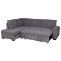 Sofa bed Jade left corner in dark grey color FK3144.02L 252x159x84h cm Sofa bed Jade left corner in dark grey color FK3144.02L 252x159x84h cm