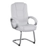 Visitor's chair with white PU Sora FK1144.02 63x67x112 cm
