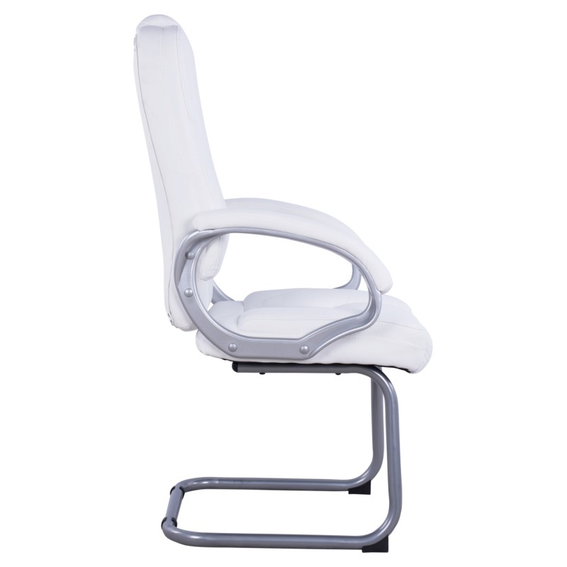 Visitor's chair with white PU Sora FK1144.02 63x67x112 cm Visitor's chair with white PU Sora FK1144.02 63x67x112 cm