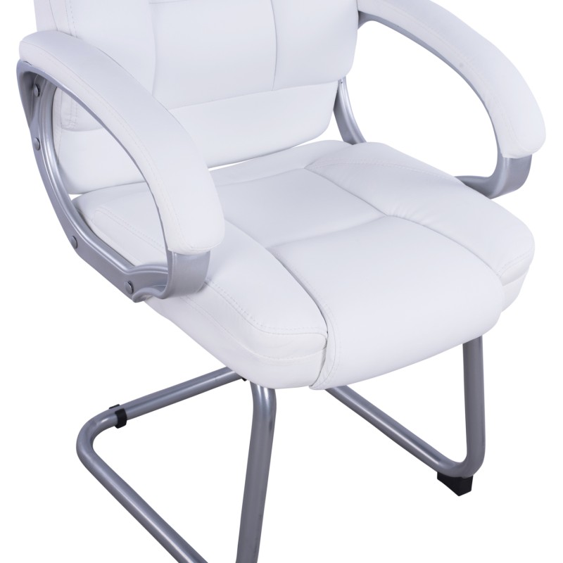 Visitor's chair with white PU Sora FK1144.02 63x67x112 cm Visitor's chair with white PU Sora FK1144.02 63x67x112 cm