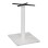 Metallic Base White Matte 46x46x72H with cross 46x46 and adjusters FK438.02