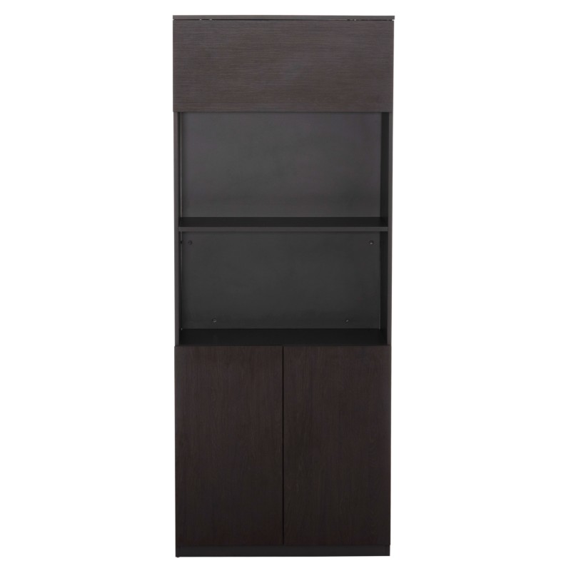 PROFESSIONAL OFFICE BOOKCASE ROSEWOOD FK2089 MELAMINE IN GREY-WENGE 80x40x200Hcm PROFESSIONAL OFFICE BOOKCASE ROSEWOOD FK2089 MELAMINE IN GREY-WENGE 80x40x200Hcm