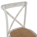 Chair Owen Stackable Wooden from Beech wood White Wash Color with crossed back FK8575.04 45x55,5x90 cm