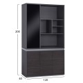 PROFESSIONAL OFFICE BOOKCASE ROSEWOOD FK2091L 120x40x200cm PROFESSIONAL OFFICE BOOKCASE ROSEWOOD FK2091L 120x40x200cm