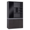 PROFESSIONAL OFFICE BOOKCASE ROSEWOOD FK2091L 120x40x200cm PROFESSIONAL OFFICE BOOKCASE ROSEWOOD FK2091L 120x40x200cm
