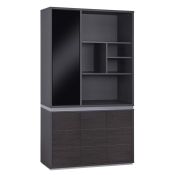 PROFESSIONAL OFFICE BOOKCASE ROSEWOOD FK2091L 120x40x200cm