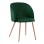 Armchair Leah with Velvet Cyppress Green and Metallic Legs FK8543.03 51x58x80 cm