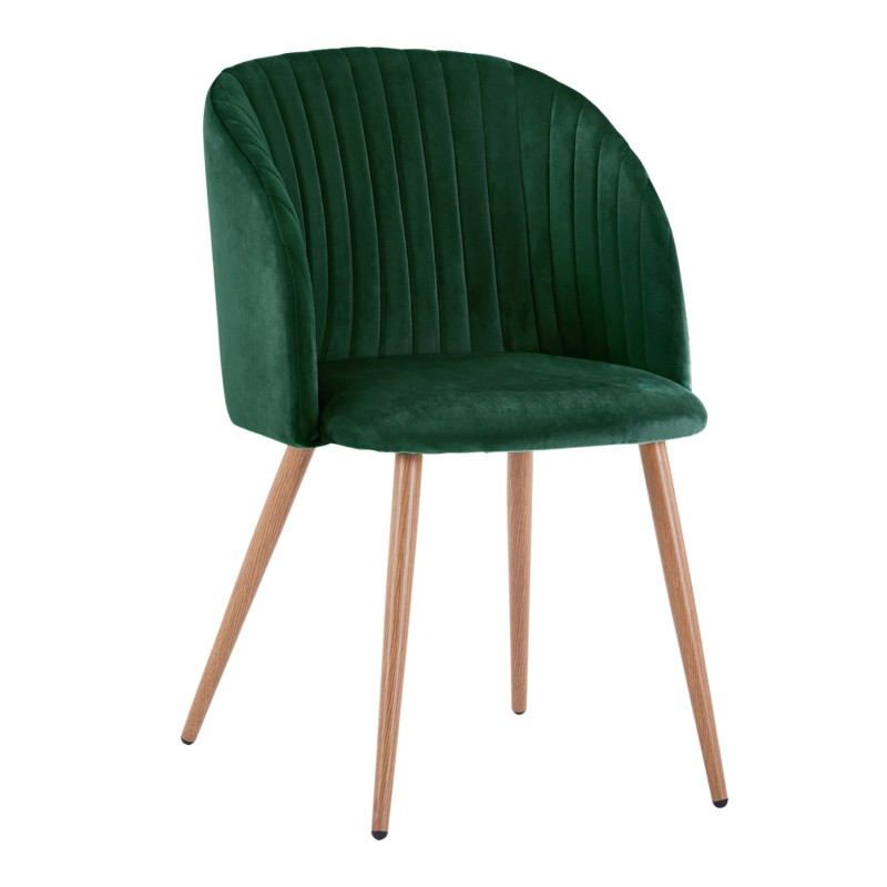 Armchair Leah with Velvet Cyppress Green and Metallic Legs FK8543.03 51x58x80 cm Armchair Leah with Velvet Cyppress Green and Metallic Legs FK8543.03 51x58x80 cm