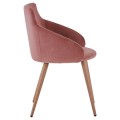 ARMCHAIR IVY VELVET DUSTY PINK AND METAL LEGS FK8546.02 55x55x80Y cm. ARMCHAIR IVY VELVET DUSTY PINK AND METAL LEGS FK8546.02 55x55x80Y cm.