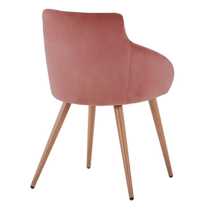 ARMCHAIR IVY VELVET DUSTY PINK AND METAL LEGS FK8546.02 55x55x80Y cm. ARMCHAIR IVY VELVET DUSTY PINK AND METAL LEGS FK8546.02 55x55x80Y cm.
