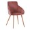 ARMCHAIR IVY VELVET DUSTY PINK AND METAL LEGS FK8546.02 55x55x80Y cm.