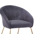 FK8549.01 Armchair Joyce Velvet Grey,metallic legs, 80x76x75 FK8549.01 Armchair Joyce Velvet Grey,metallic legs, 80x76x75