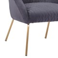 FK8549.01 Armchair Joyce Velvet Grey,metallic legs, 80x76x75 FK8549.01 Armchair Joyce Velvet Grey,metallic legs, 80x76x75