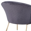 FK8549.01 Armchair Joyce Velvet Grey,metallic legs, 80x76x75 FK8549.01 Armchair Joyce Velvet Grey,metallic legs, 80x76x75