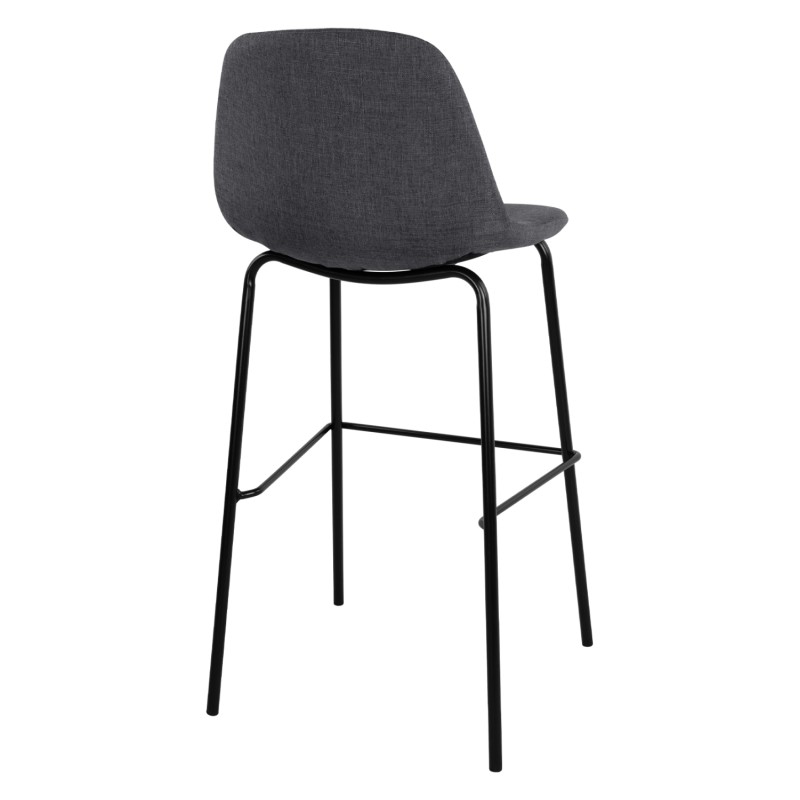Stool with metallic frame and fabric in grey color 47x50x106cm FK8579.10 Stool with metallic frame and fabric in grey color 47x50x106cm FK8579.10