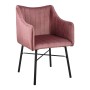 ARMCHAIR ALLYSA FK8518.02 VELVET DUSTY PINK 57x58x84Υ cm