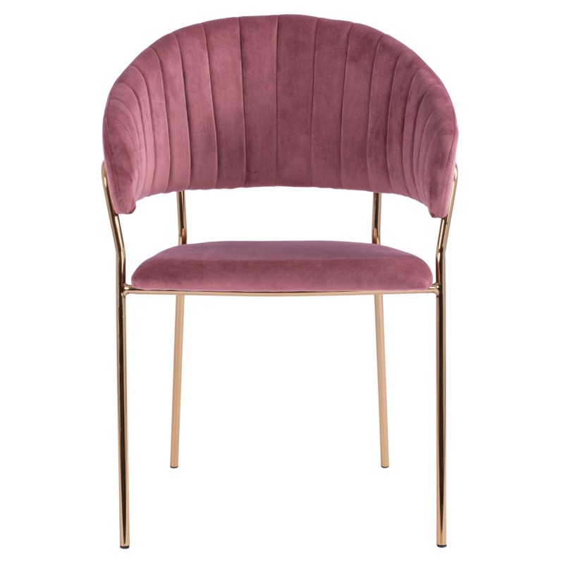 Armchair Theodore FK8520.02 Velvet Rotten Apple with metallic frame 55x50x82 cm Armchair Theodore FK8520.02 Velvet Rotten Apple with metallic frame 55x50x82 cm