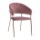 Armchair Theodore FK8520.02 Velvet Rotten Apple with metallic frame 55x50x82 cm