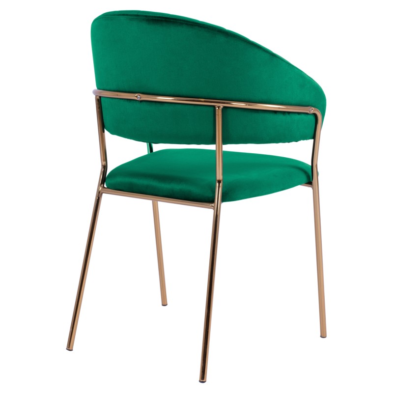Armchair Theodore FK8520.03 Velvet Cyppress Green Color with metallic frame 55x50x82cm Armchair Theodore FK8520.03 Velvet Cyppress Green Color with metallic frame 55x50x82cm