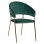 Armchair Theodore FK8520.03 Velvet Cyppress Green Color with metallic frame 55x50x82cm