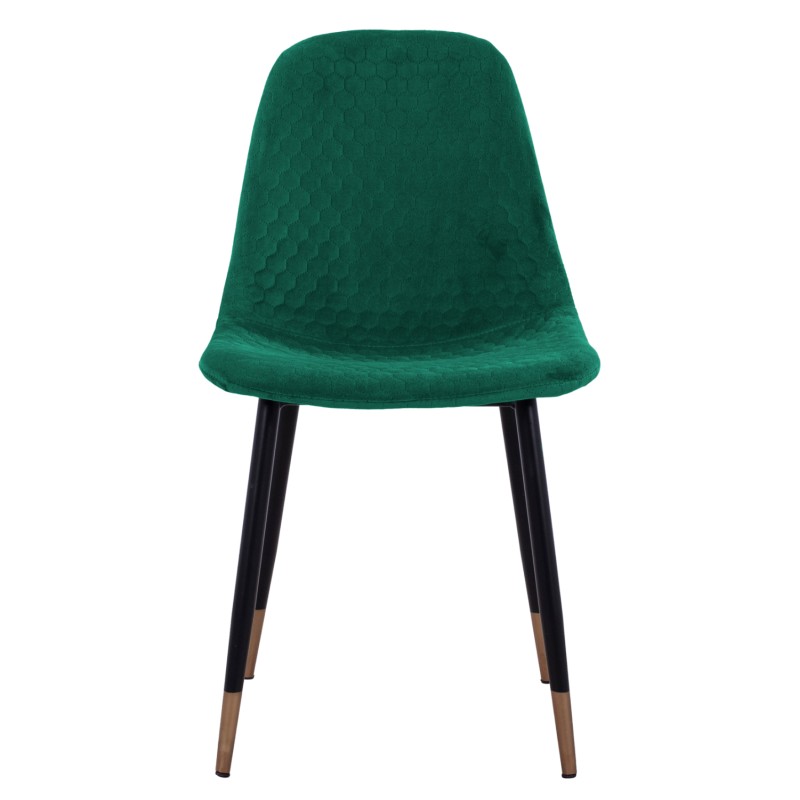 Chair Lucille FK8552.03 from Velvet Cyppress Green color with metallic frame 45x56x81cm Chair Lucille FK8552.03 from Velvet Cyppress Green color with metallic frame 45x56x81cm