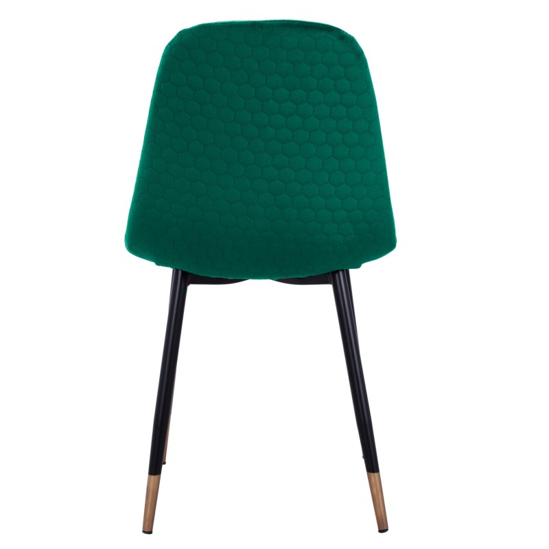 Chair Lucille FK8552.03 from Velvet Cyppress Green color with metallic frame 45x56x81cm Chair Lucille FK8552.03 from Velvet Cyppress Green color with metallic frame 45x56x81cm