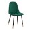 Chair Lucille FK8552.03 from Velvet Cyppress Green color with metallic frame 45x56x81cm