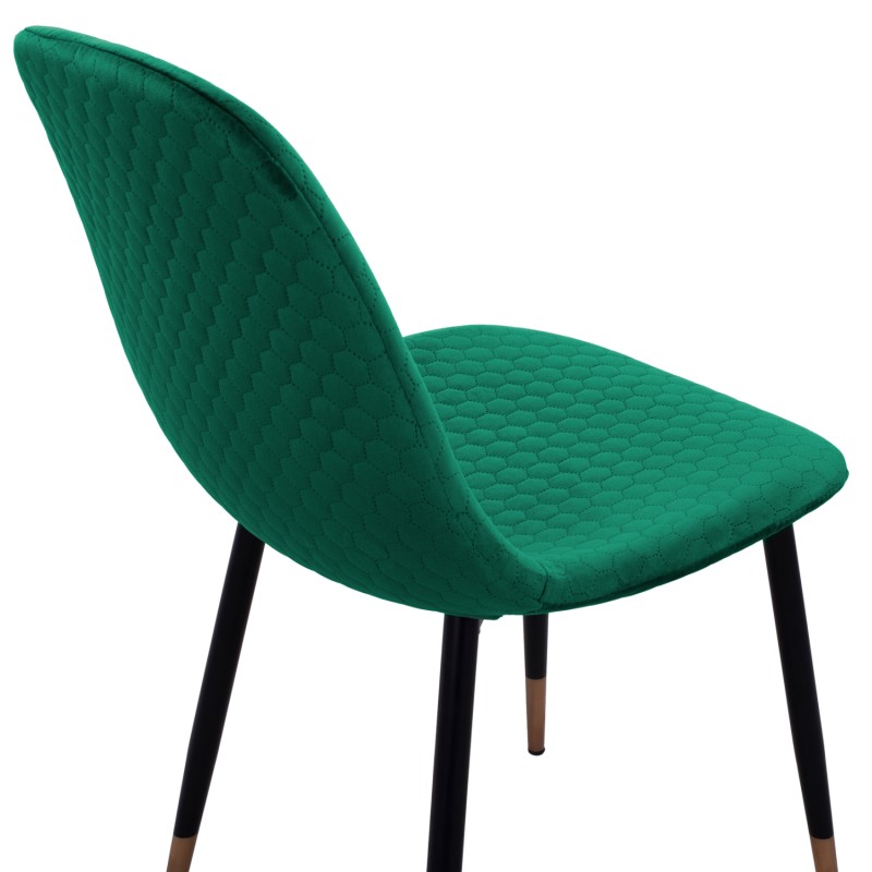 Chair Lucille FK8552.03 from Velvet Cyppress Green color with metallic frame 45x56x81cm Chair Lucille FK8552.03 from Velvet Cyppress Green color with metallic frame 45x56x81cm
