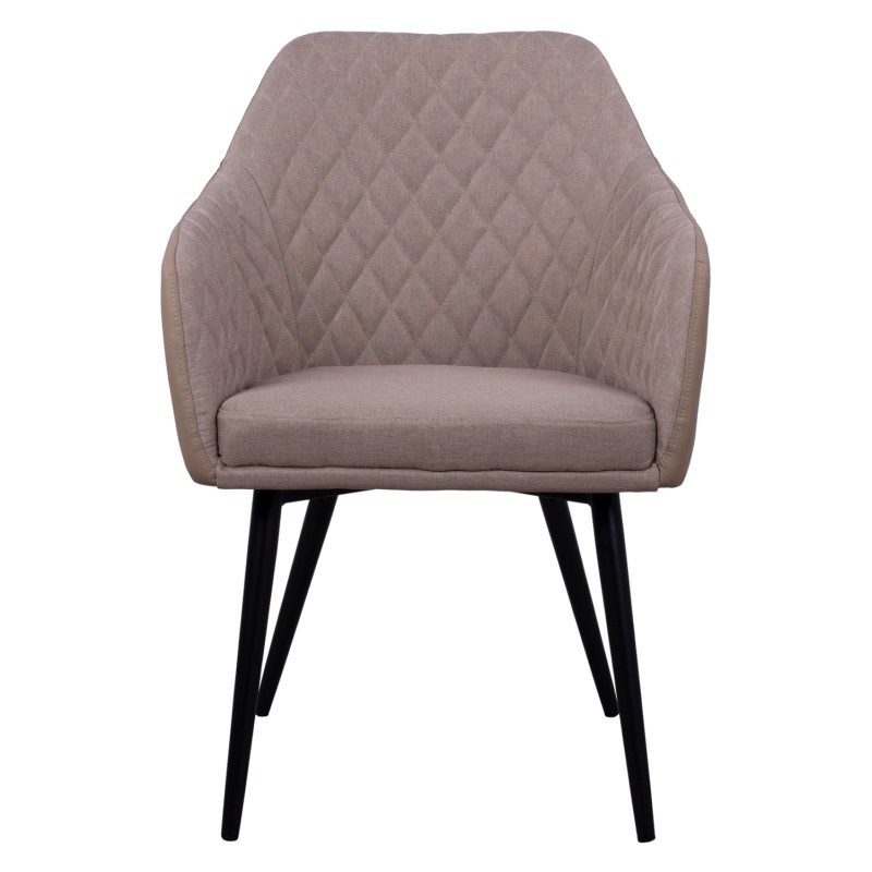 Armchair Charles FK8522.07 with fabric Beige & PU Beige 57x63x83 cm Armchair Charles FK8522.07 with fabric Beige & PU Beige 57x63x83 cm