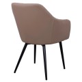 Armchair Charles FK8522.07 with fabric Beige & PU Beige 57x63x83 cm Armchair Charles FK8522.07 with fabric Beige & PU Beige 57x63x83 cm