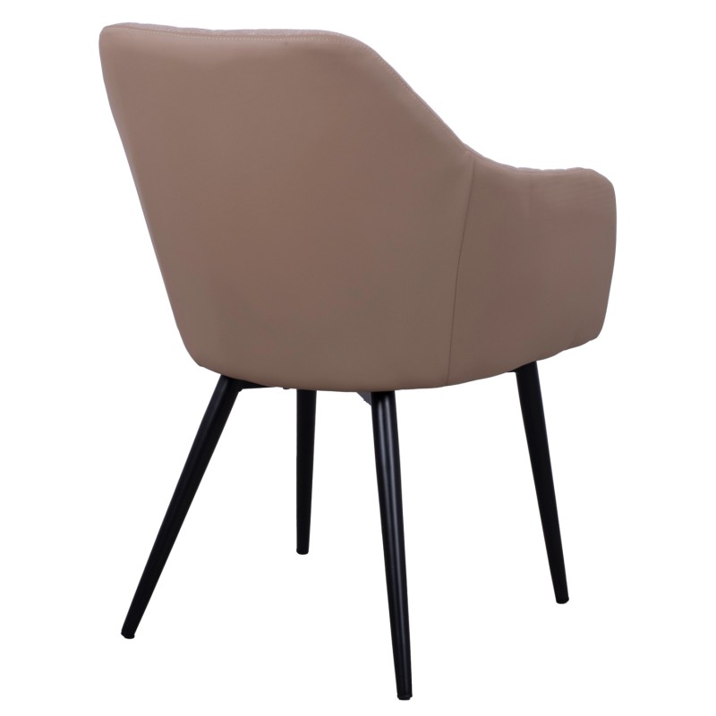 Armchair Charles FK8522.07 with fabric Beige & PU Beige 57x63x83 cm Armchair Charles FK8522.07 with fabric Beige & PU Beige 57x63x83 cm