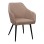 Armchair Charles FK8522.07 with fabric Beige & PU Beige 57x63x83 cm