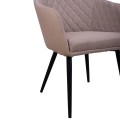 Armchair Charles FK8522.07 with fabric Beige & PU Beige 57x63x83 cm Armchair Charles FK8522.07 with fabric Beige & PU Beige 57x63x83 cm