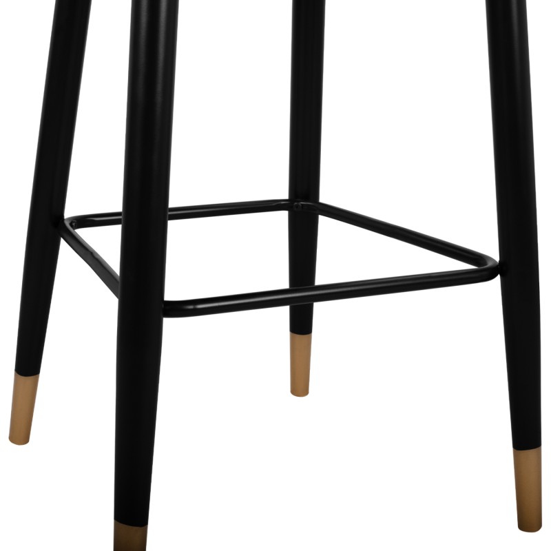 Bar Stool SERENITY FK8519.01 from velvet grey with metallic frame 51x57x110cm Bar Stool SERENITY FK8519.01 from velvet grey with metallic frame 51x57x110cm