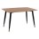 KITCHEN TABLE ALIZA FK8553.01 NATURAL COLOR&BLACK METAL LEGS  120x80x75cm