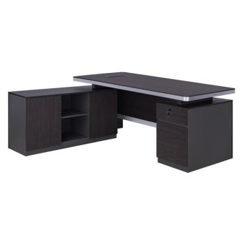 Professional office left corner FK2092L Rosewood 180x160x76cm