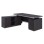Professional office left corner FK2092L Rosewood 180x160x76cm