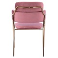 ARMCHAIR KELSO FK8521.02 VELVET DUSTY PINK & GOLD PLATED LEGS 52,5x52x80Υ cm. ARMCHAIR KELSO FK8521.02 VELVET DUSTY PINK & GOLD PLATED LEGS 52,5x52x80Υ cm.