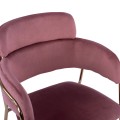 ARMCHAIR KELSO FK8521.02 VELVET DUSTY PINK & GOLD PLATED LEGS 52,5x52x80Υ cm. ARMCHAIR KELSO FK8521.02 VELVET DUSTY PINK & GOLD PLATED LEGS 52,5x52x80Υ cm.