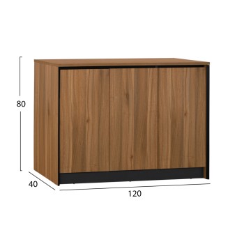 OFFICE CABINET SUPREME FK2357 MELAMINE IN HONEY OAK & GREY 120x40x80Hcm. OFFICE CABINET SUPREME FK2357 MELAMINE IN HONEY OAK & GREY 120x40x80Hcm.