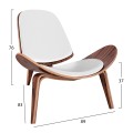 FK1128.13 armchair SUPERIOR PLUS., WALNUT COLORED frame, white cushions FK1128.13 armchair SUPERIOR PLUS., WALNUT COLORED frame, white cushions