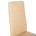 DINING CHAIR LADY FK0037.25 CREAM WHITE PU-BLACK METAL FRAME K/D 42x44x95Hcm DINING CHAIR LADY FK0037.25 CREAM WHITE PU-BLACK METAL FRAME K/D 42x44x95Hcm
