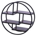 Wall Shelves Quinn with melamine bases and metallic frame FK8612 Diameter 60x24cm Wall Shelves Quinn with melamine bases and metallic frame FK8612 Diameter 60x24cm