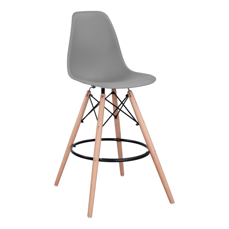 Bar Stool Renata FK0173.10 Grey 58x56x107cm Bar Stool Renata FK0173.10 Grey 58x56x107cm