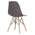 Chair with wooden legs and seat Twist PP Grey FK8460.10 46x50x82 cm Chair with wooden legs and seat Twist PP Grey FK8460.10 46x50x82 cm