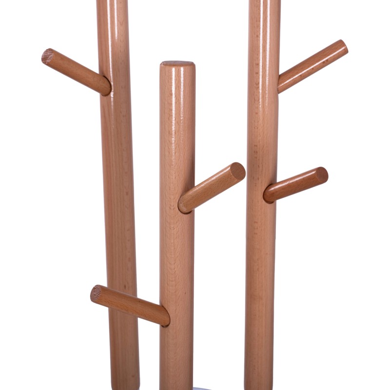 Metallic coat hanger Wyatt beech wood and white Diameter 37x173cm FK8610.01 Metallic coat hanger Wyatt beech wood and white Diameter 37x173cm FK8610.01