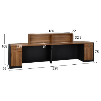 Professional Office reception Supreme 328x63x108 FK2359 Professional Office reception Supreme 328x63x108 FK2359