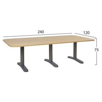 Professional conference office FK2047.11 in oak color 240x120x75 cm. Professional conference office FK2047.11 in oak color 240x120x75 cm.