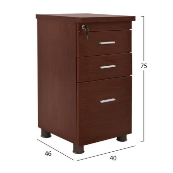 Office professional drawer in wenge color FK2049.12 40x52x60 cm.